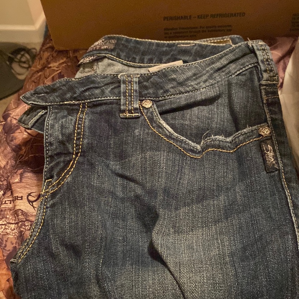 Silver jeans